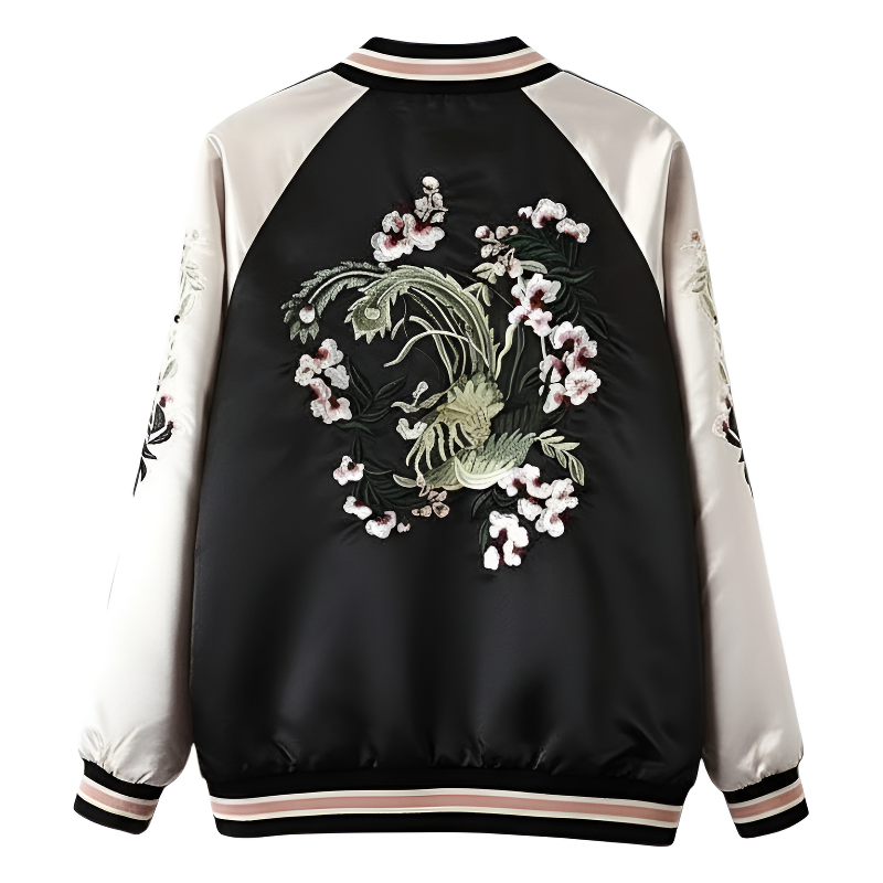 Veste brodée japonaise femme