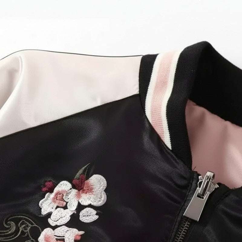 Veste brodée japonaise femme