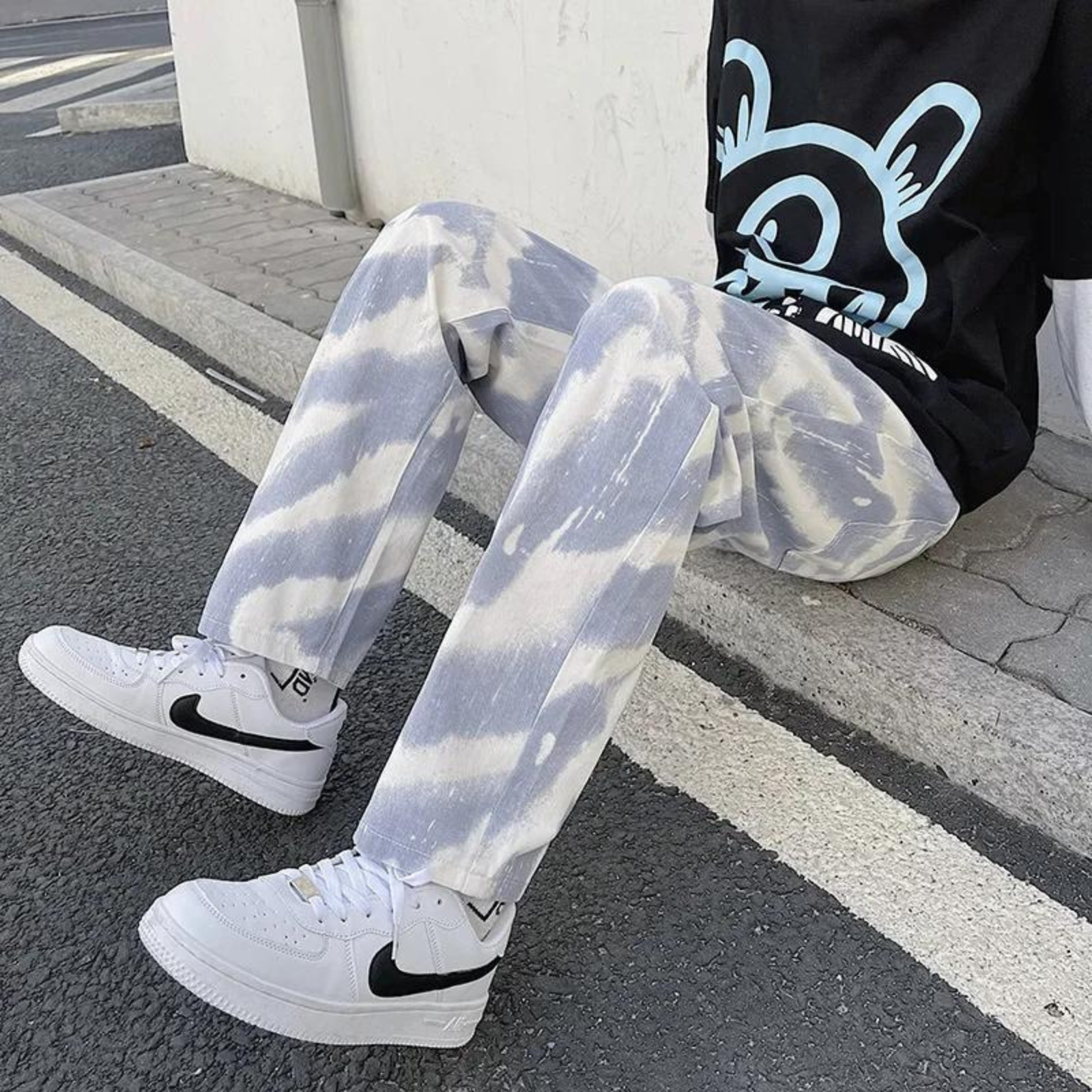 Jean Tie and Dye Homme