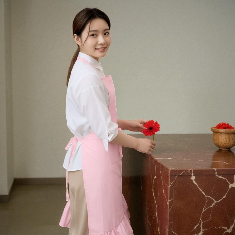 Tablier japonais rose poudre