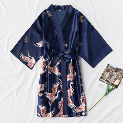 Pyjama Kimono Satin Femme