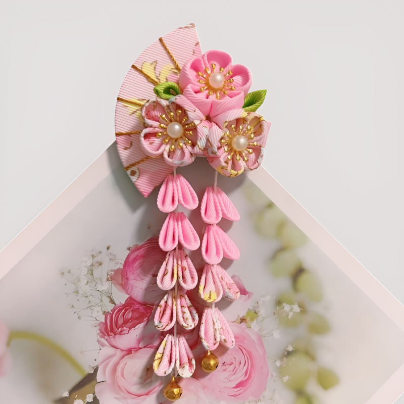 Kanzashi japonaise retro