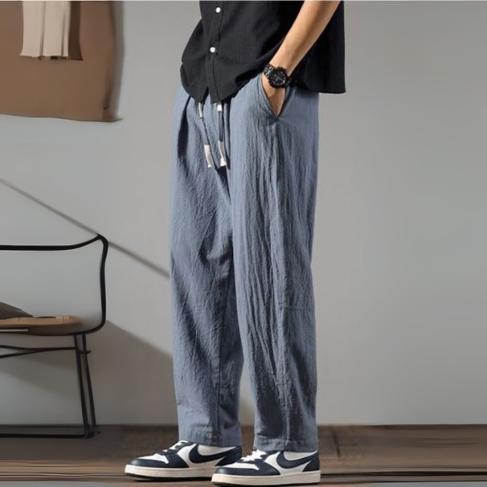 Pantalon large japonais homme