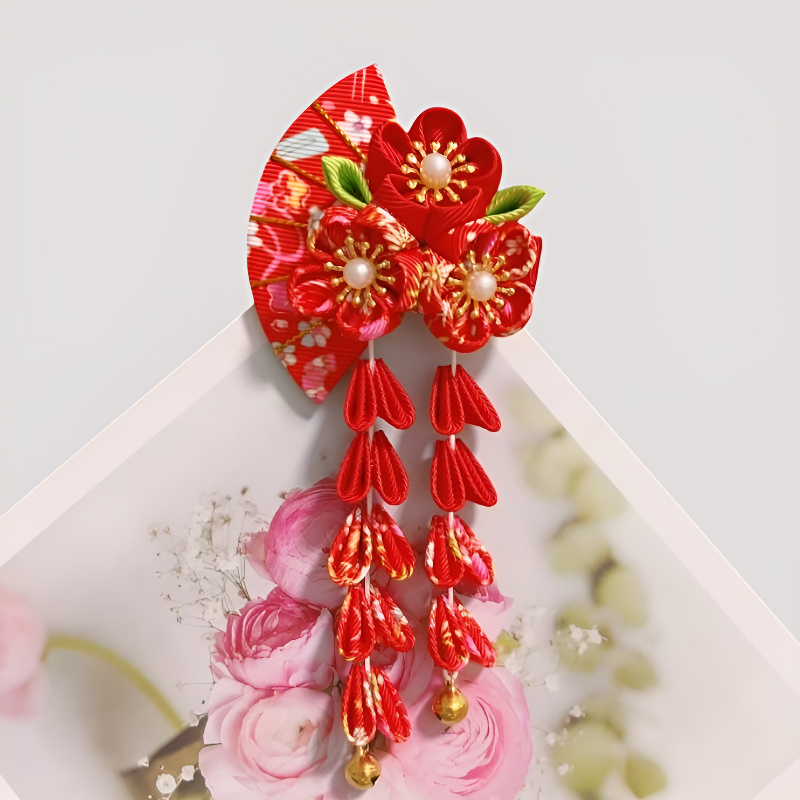Kanzashi japonaise retro
