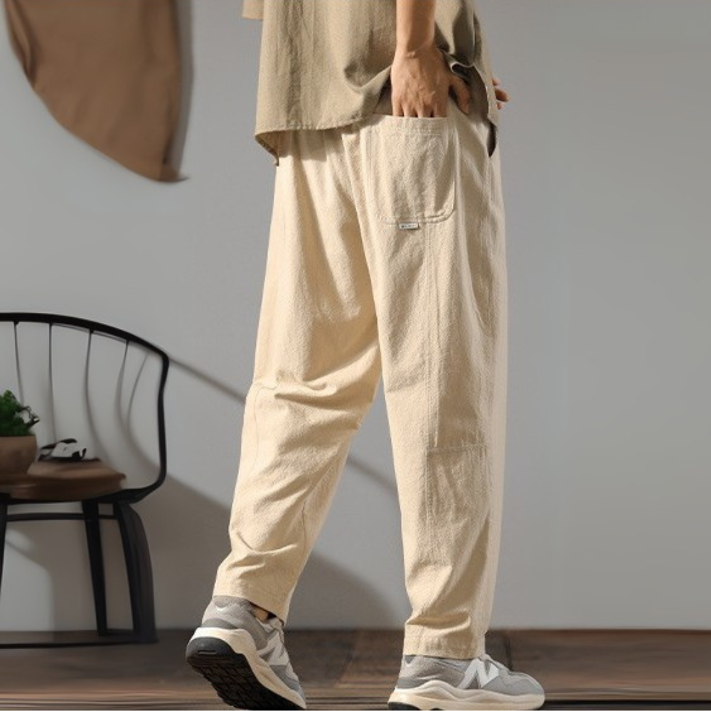 Pantalon large japonais homme