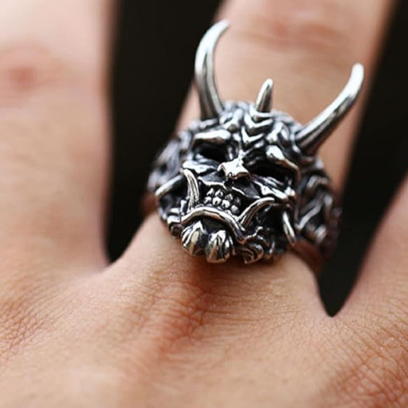 Bague japonaise démon