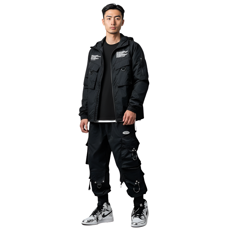 Pantalon cargo style japonais