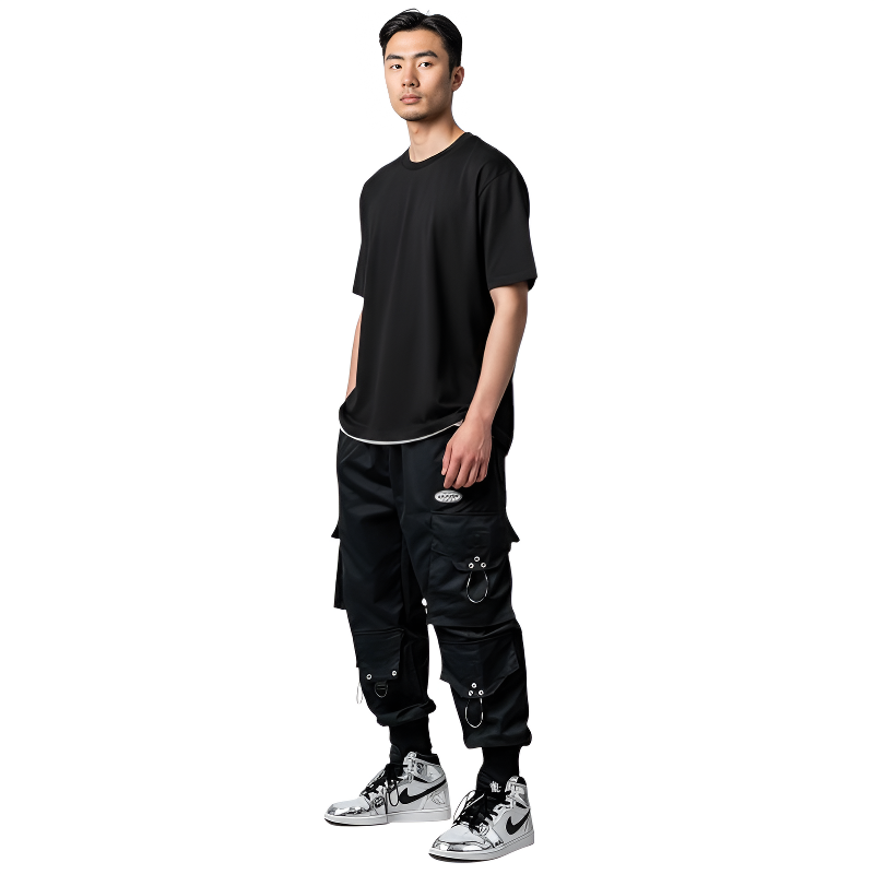 Pantalon cargo style japonais