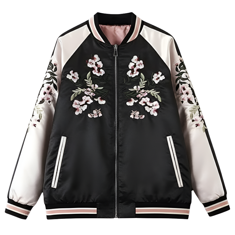 Veste brodée japonaise femme
