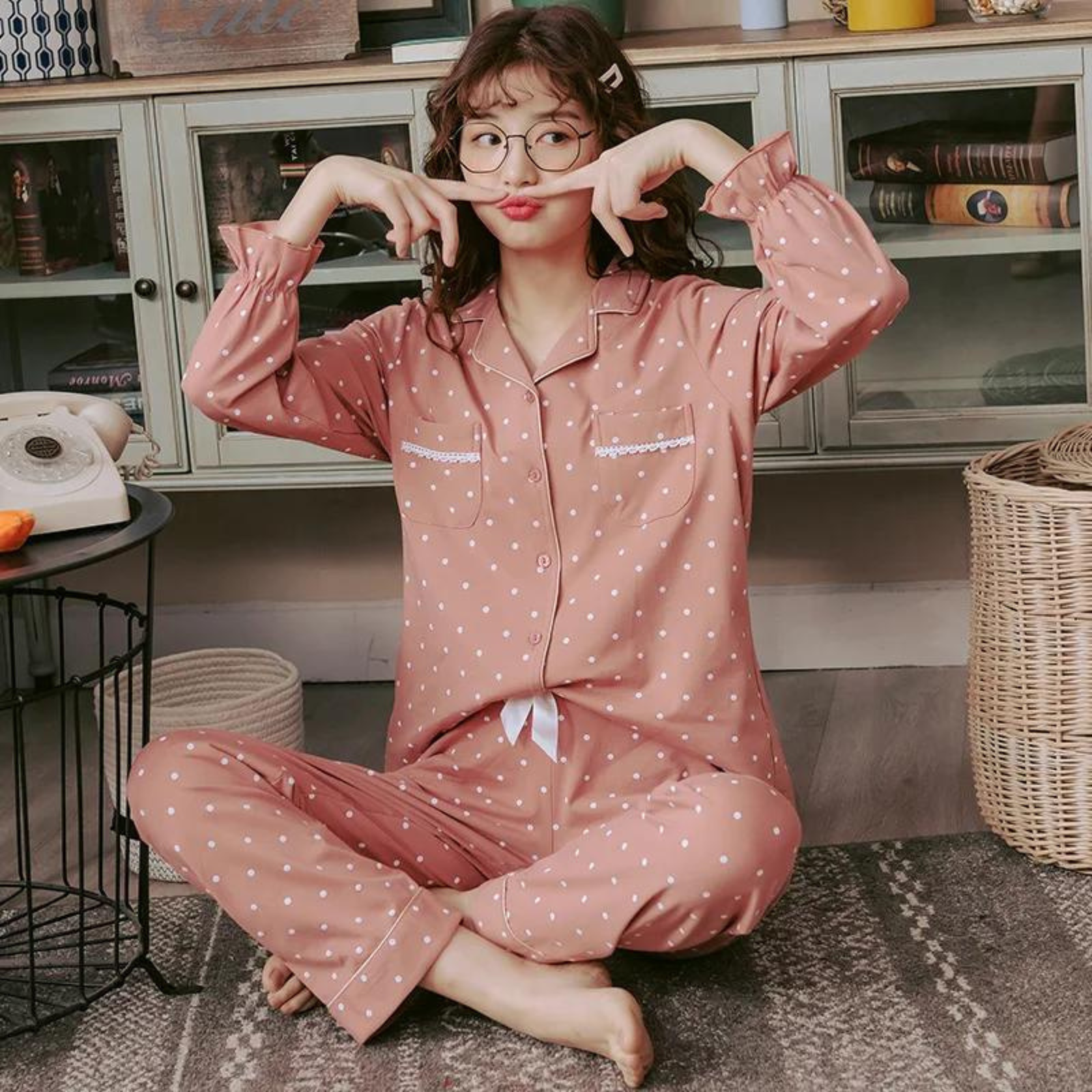 Pyjama Japonais Femme Coton