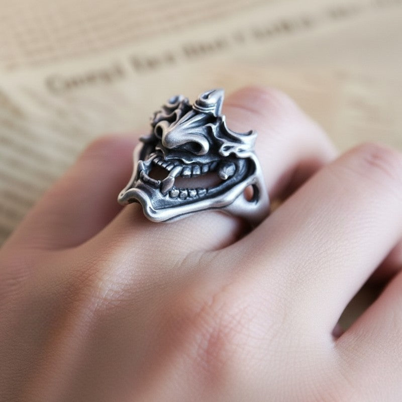 Bague masque japonaise