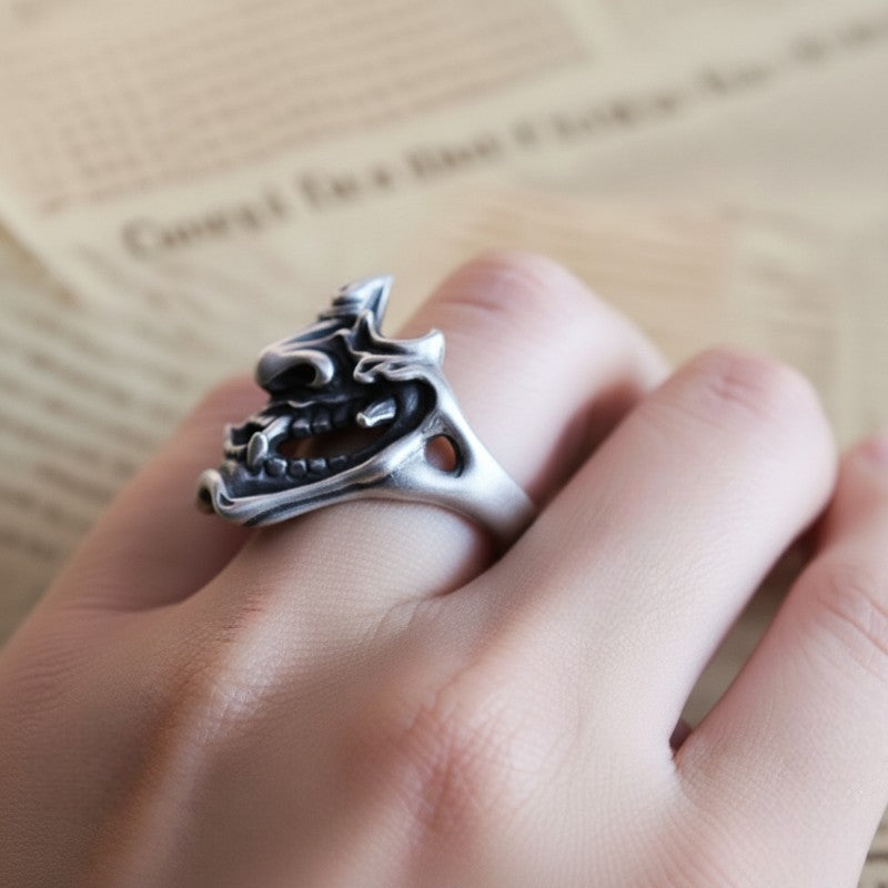 Bague masque japonaise