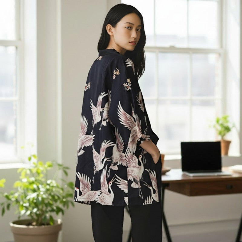 Kimono court japonais