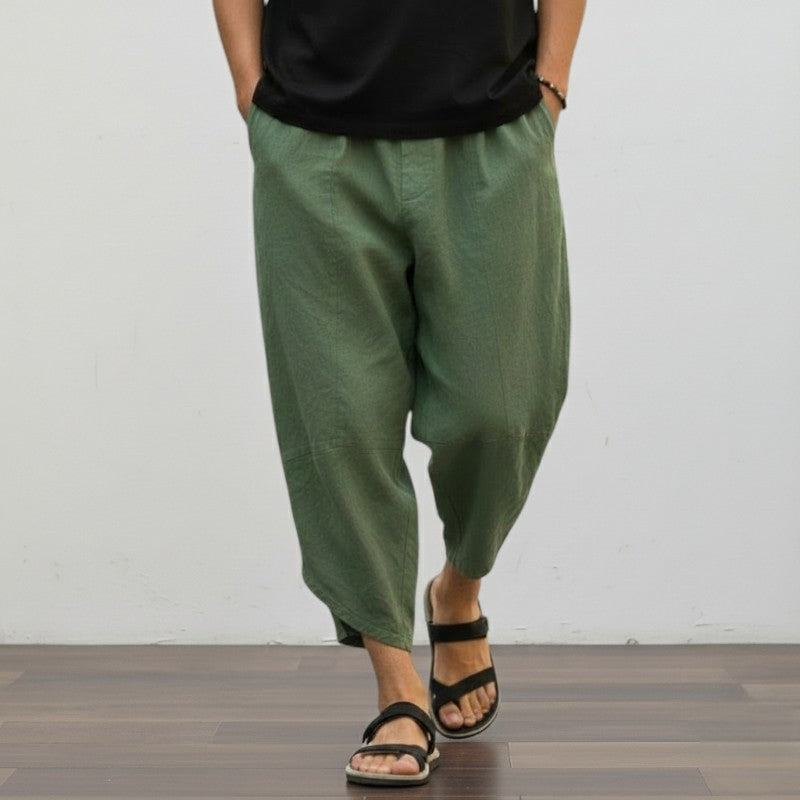 Pantalon japonais court homme