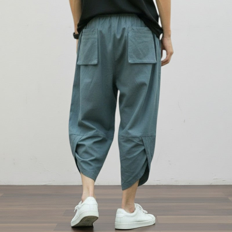 Pantalon japonais court homme