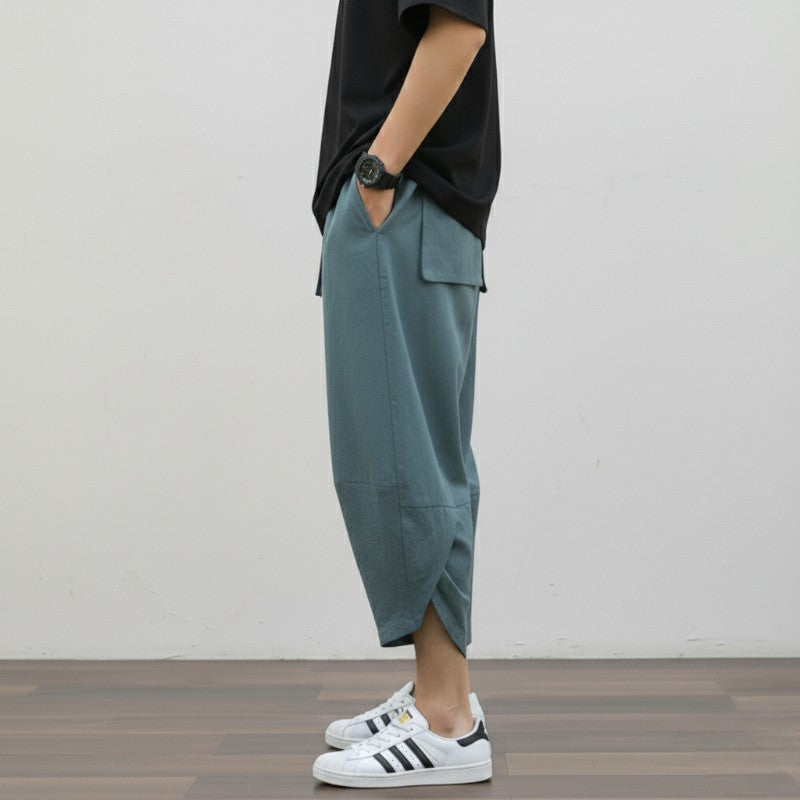 Pantalon japonais court homme