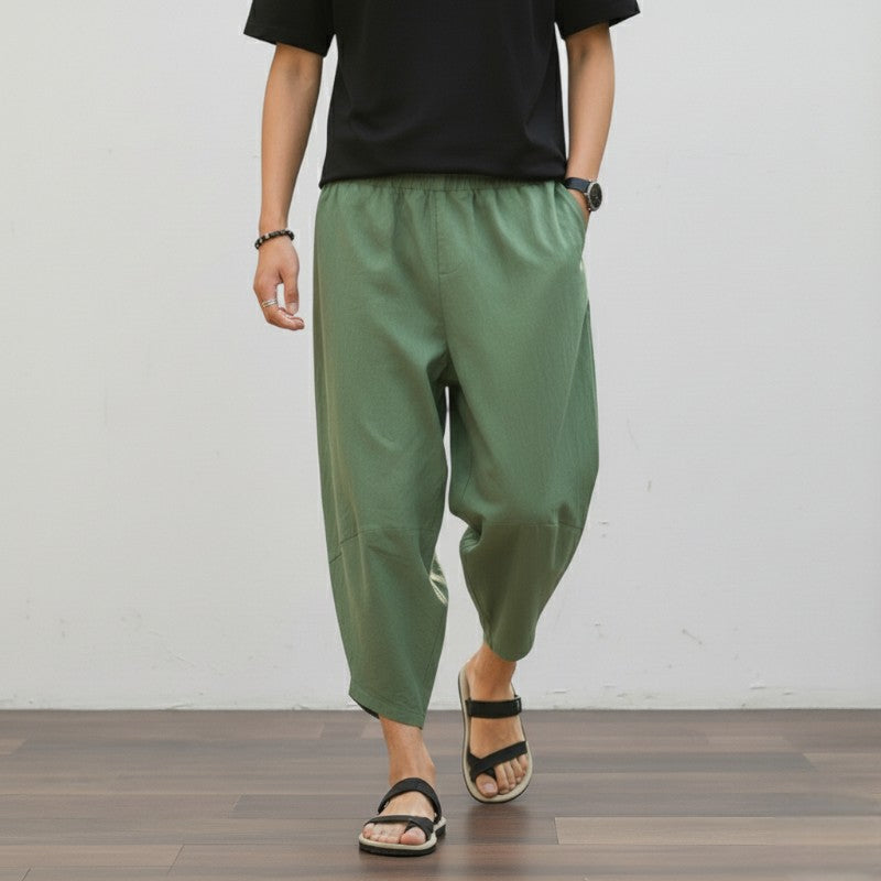 Pantalon japonais court homme