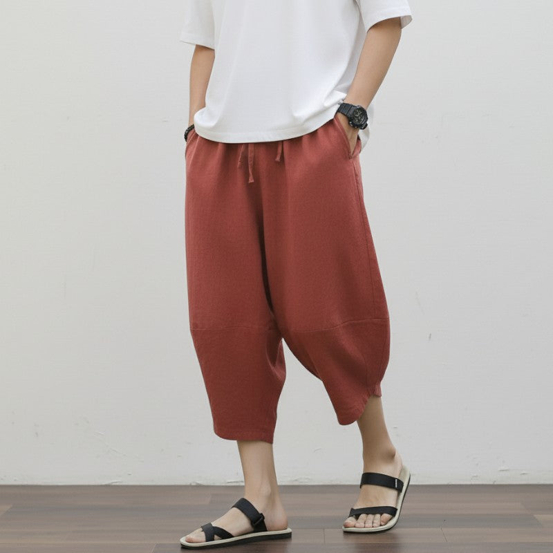 Pantalon japonais court homme