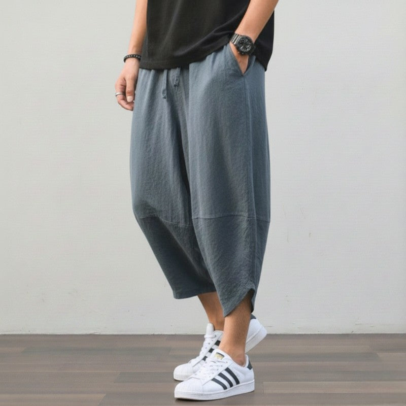 Pantalon japonais court homme