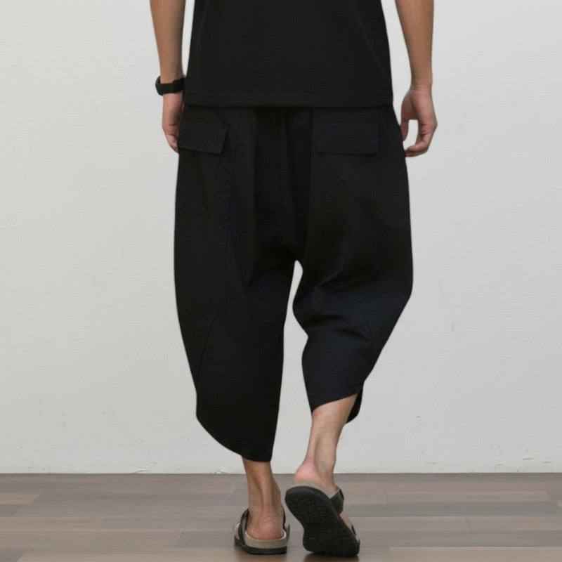 Pantalon japonais court homme