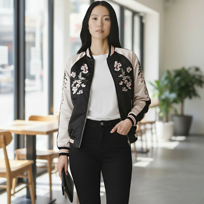 Veste brodée japonaise femme