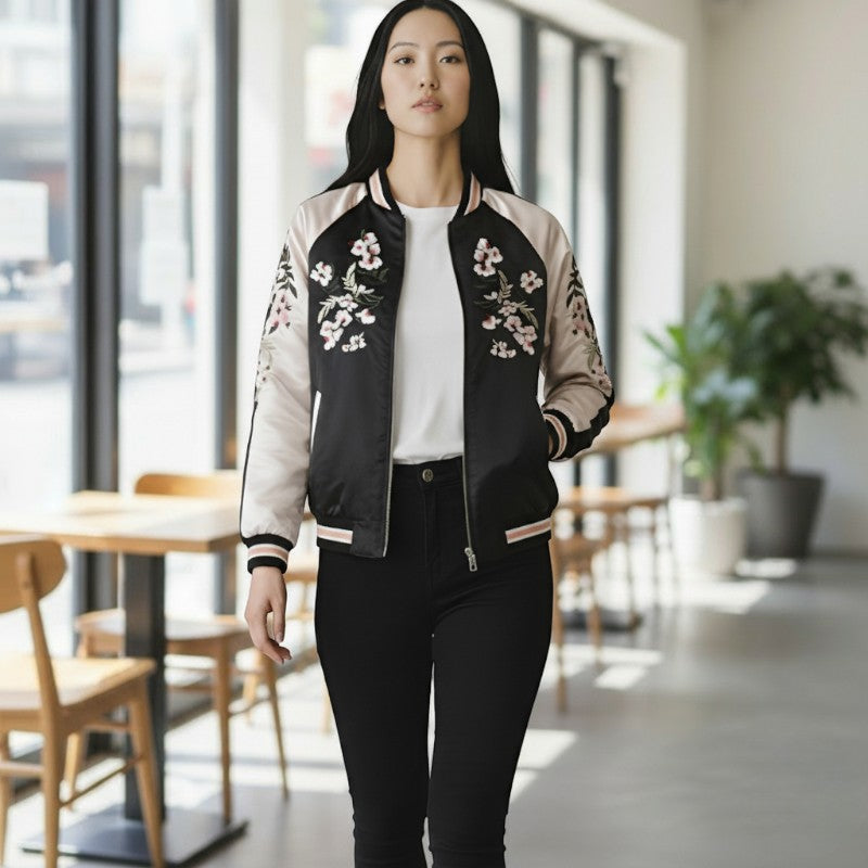 Veste brodée japonaise femme