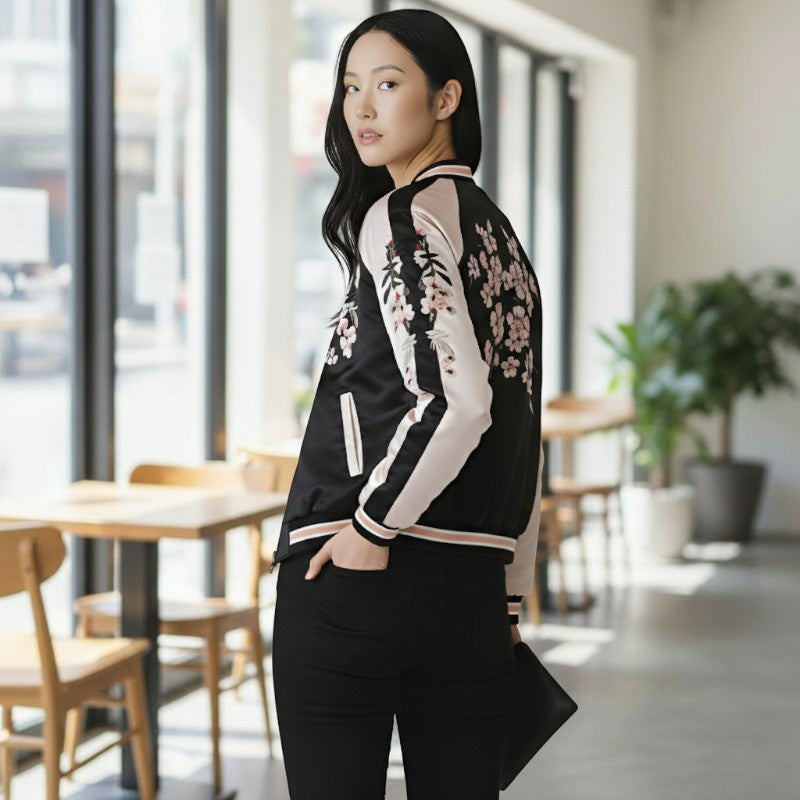 Veste brodée japonaise femme