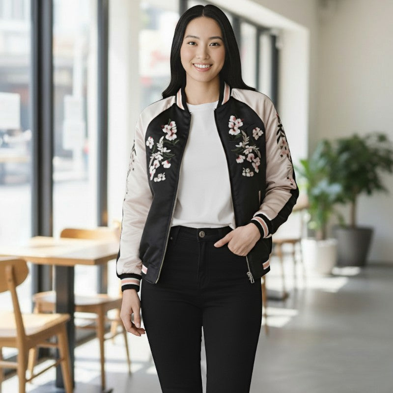 Veste brodée japonaise femme