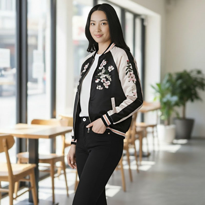 Veste brodée japonaise femme