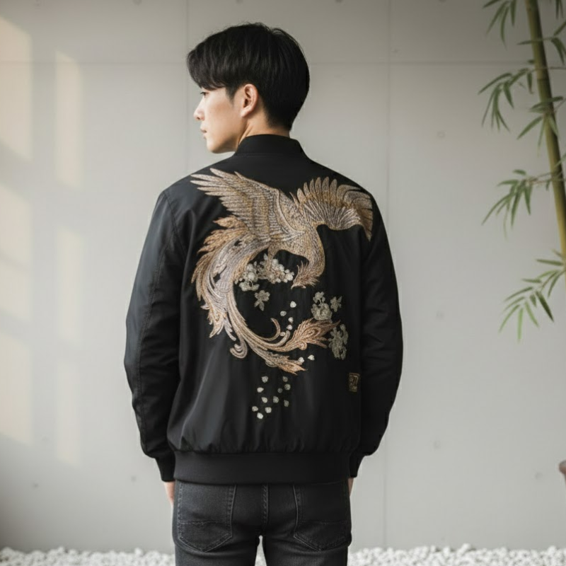 Veste japonaise broderie