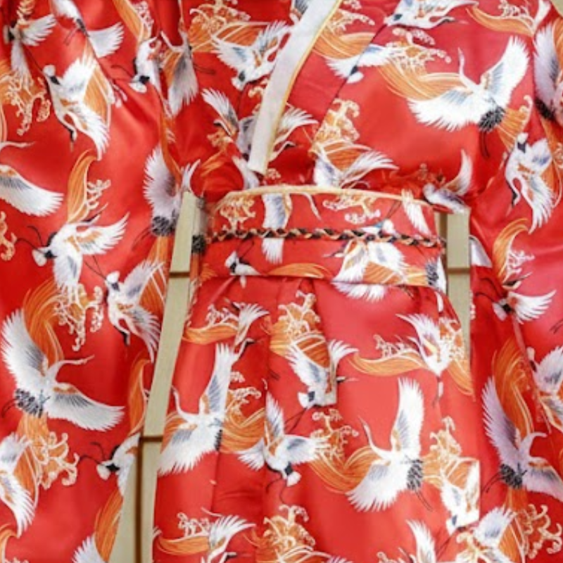 Yukata femme rouge