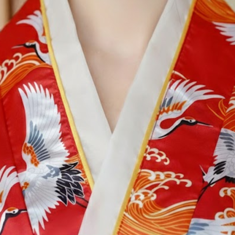 Yukata femme rouge