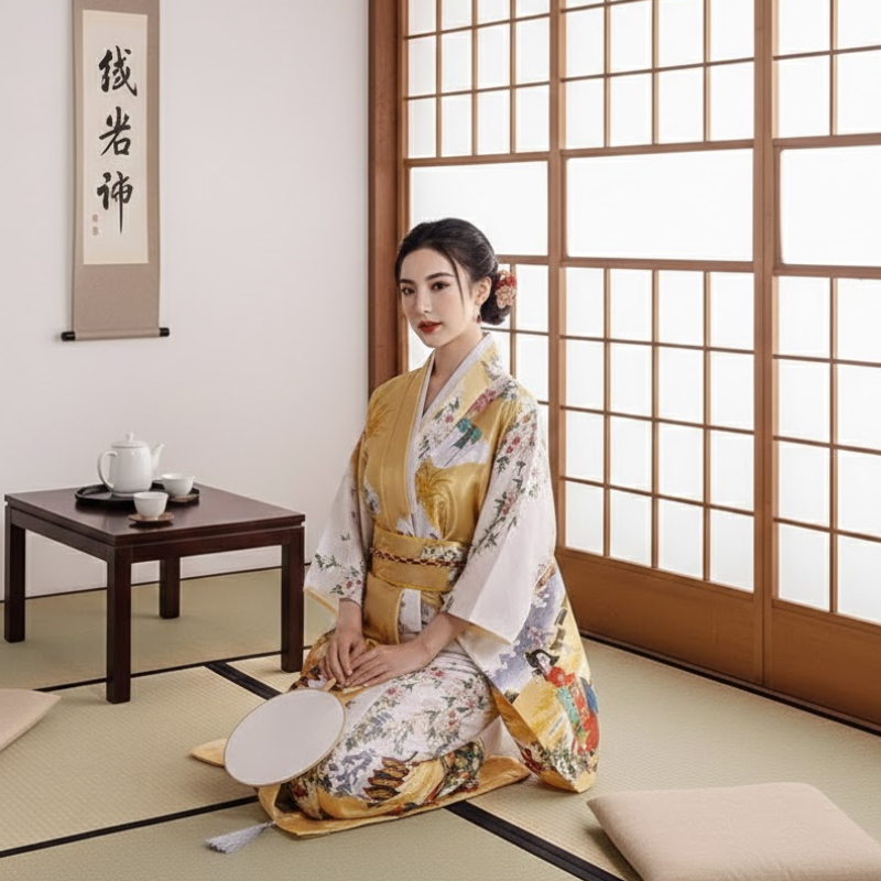 Yukata japonais femme motif