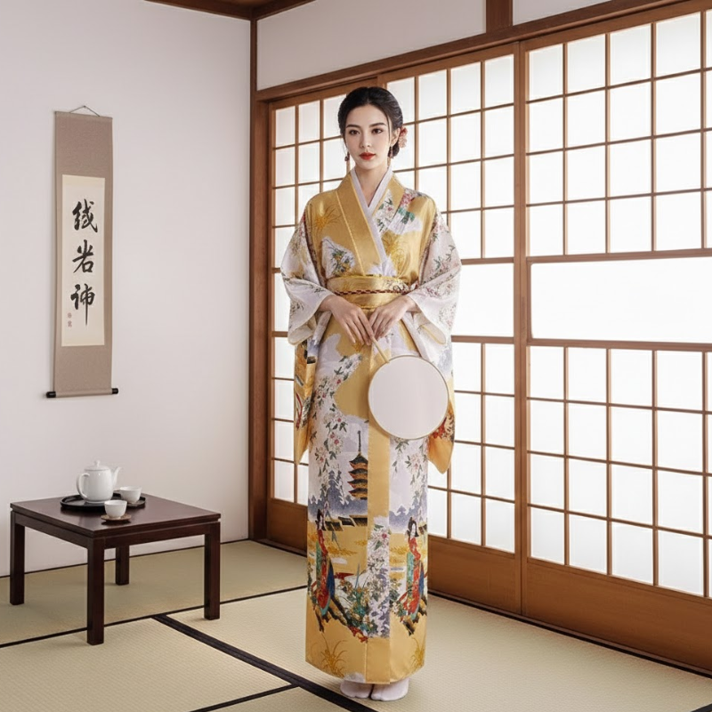 Yukata japonais femme motif