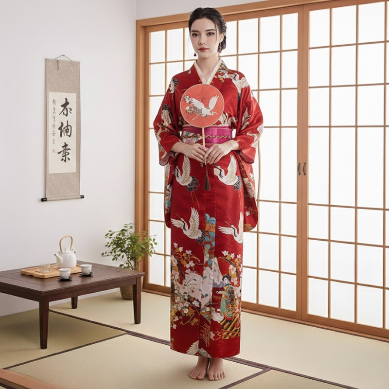 Yukata japonais femme motif