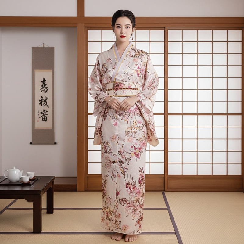 Yukata japonais femme motif