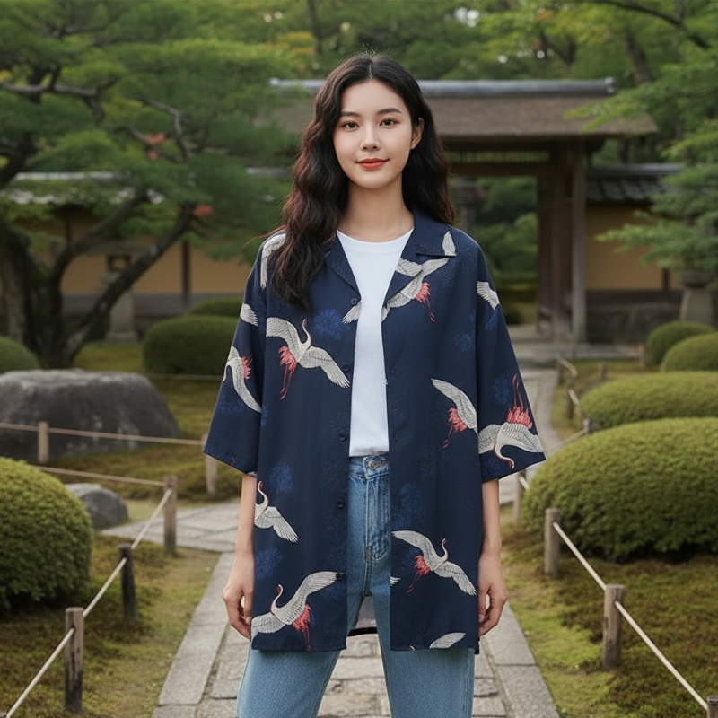 Chemise japonaise femme