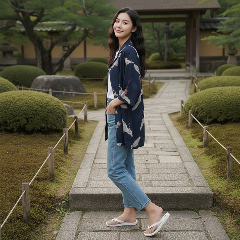 Chemise japonaise femme