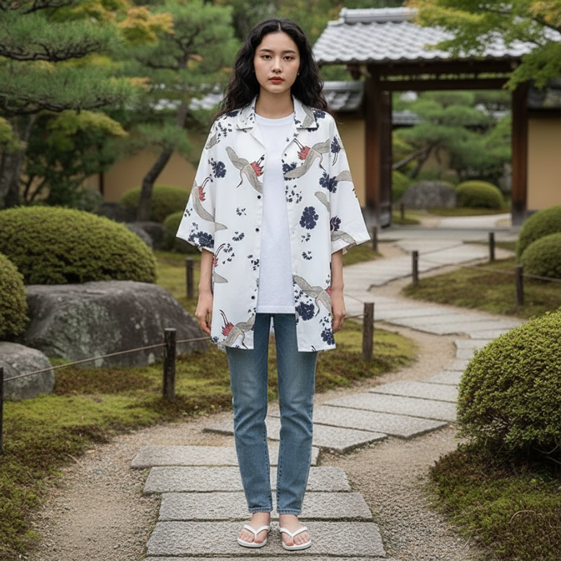 Chemise japonaise femme