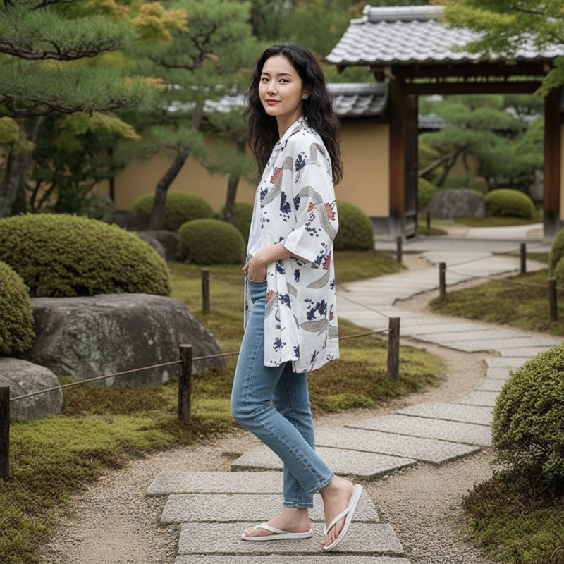 Chemise japonaise femme