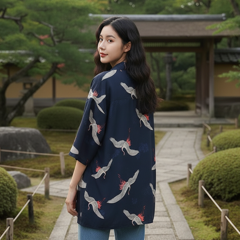 Chemise japonaise femme