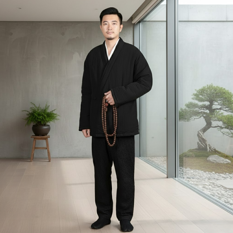 Manteau kimono épais homme