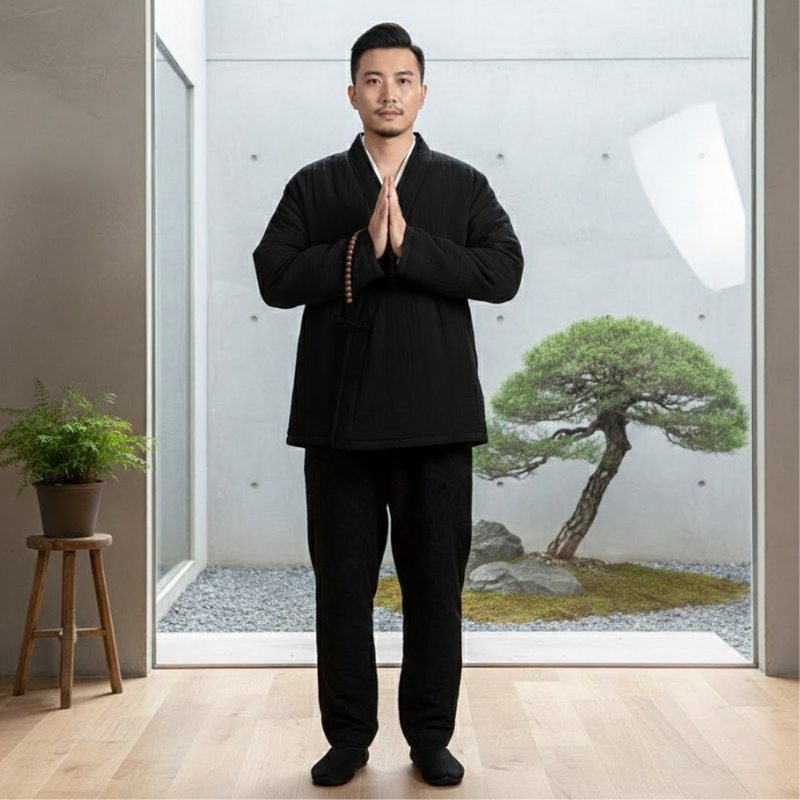 Manteau kimono épais homme