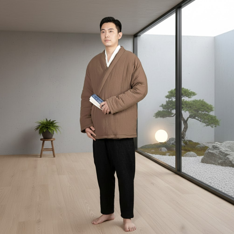 Manteau kimono épais homme