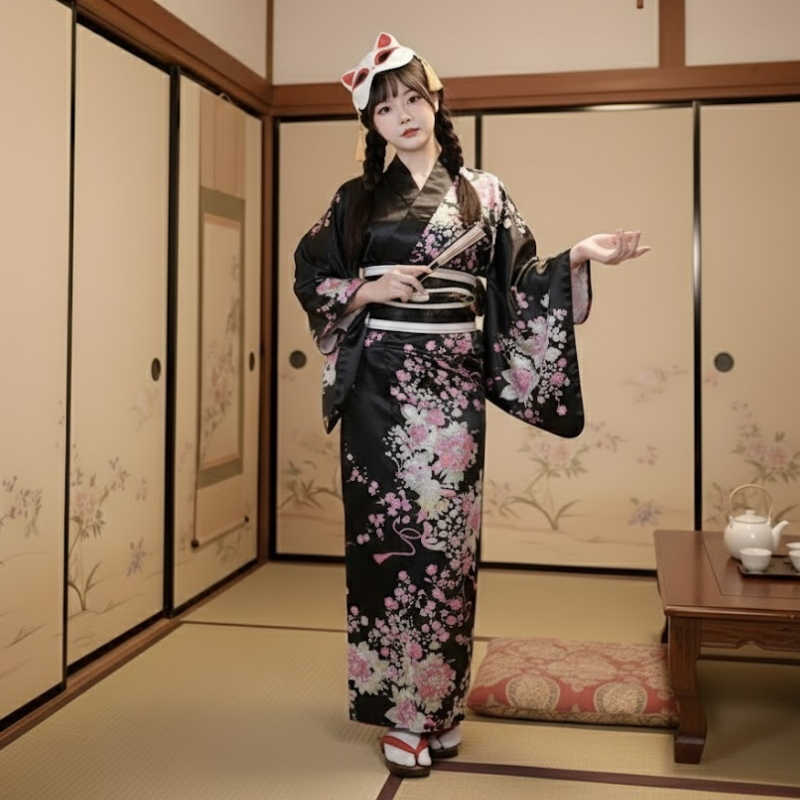 Robe kimono japonaise