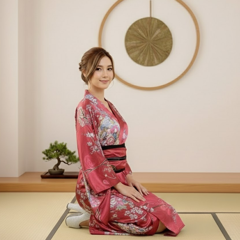 Robe japonaise pour femme