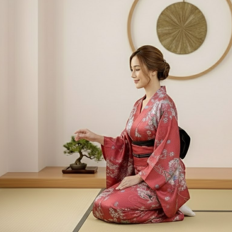 Robe japonaise pour femme