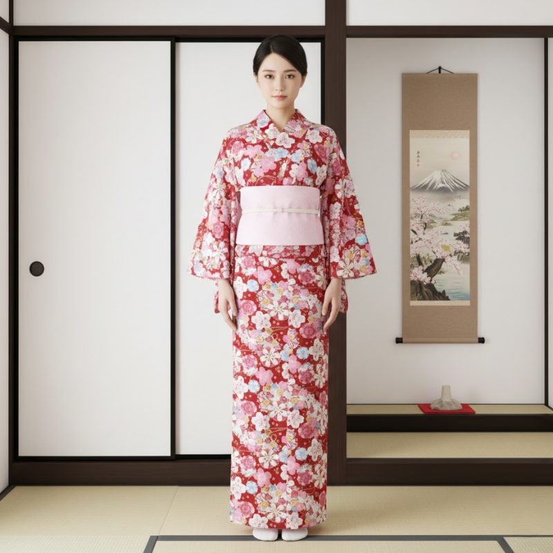 Yukata femme sakura