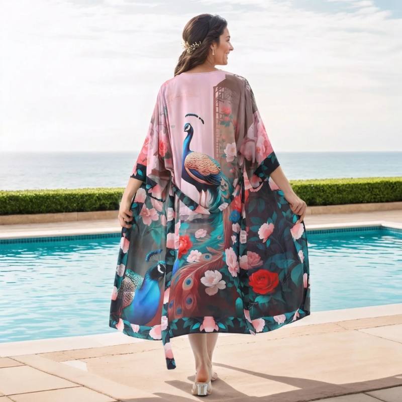 Kimono plage femme