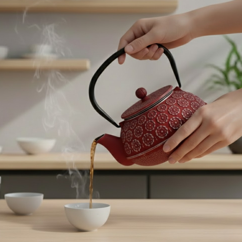 Théière en fonte japonaise traditionnelle